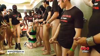 Bukkake and Anal for small 18 year old
