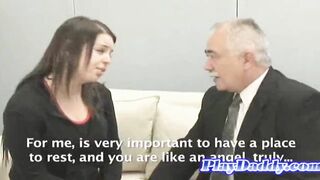 Grandpa and younger woman