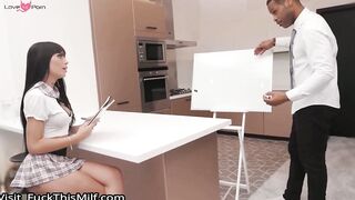 Athena Rose demands DP from BBCs in steamy interracial 3some