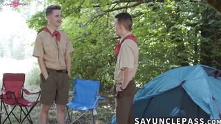 Jakeb Wilde comfortably gets fucked by his scout leader Colton McKeon
