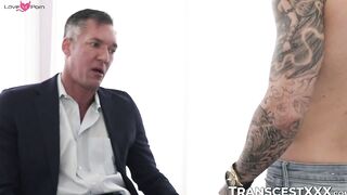 Disappointed Silver Steele disciplines FTM Atlas Alexanders needy pussy