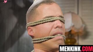 Attractive Nic Sahara COCK WANKED while a dildo is injected into his ass