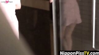 NipponPissTV.com - Gorgeous Japanese babes filmed pissing with secret cam openly
