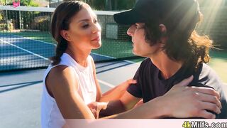 Beautiful tennis instructor MILF fucked