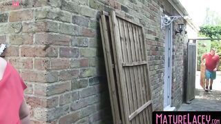 MatureLacey.com - Seductive blonde MILF Lacey Starr's family threesome and taboo play