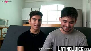 Newly engaged Alfonso and Adrian have their first horny sex as a couple