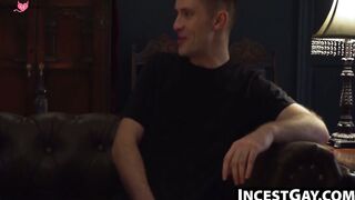 IncestGay.com - Felix Kamp strokes my hung penis to a cumshot