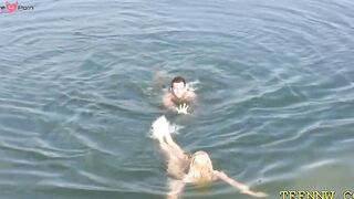 Nude Devon caresses herself