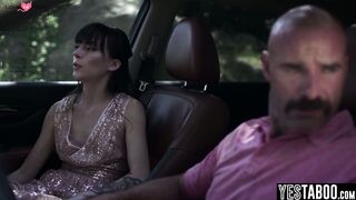 Stepdad rails stepsons teen GF outdoors