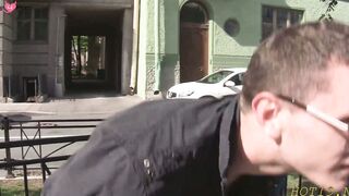 Filthy russian young chick Nataly Gold's quim is rammed hard