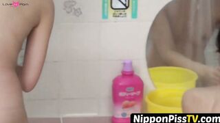 NipponPissTV.com - Bunch of Japanese babes secretly filmed pissing in the shower open