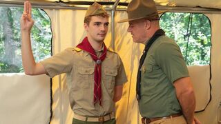 My name is Blond, James Blond. Watch me lose my virginity to my scout master!