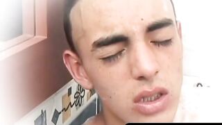 OTBXXX.com - Latino boyfriends enjoy bareback slamming in the bath tub until both cum