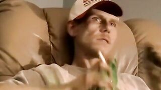 JoeSchmoeXXX.com - Amateur redneck takes a smoke before fucking black homo