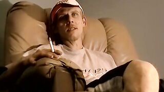 JoeSchmoeXXX.com - Amateur redneck takes a smoke before fucking black homo