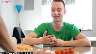 Busty Fit MILF Shalina Devine Catches Her Stepson Wanking Over Her Photo & Fulfils Hi