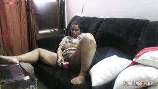Perfect Big Tits Indian MILF Squeezes Fucking Herself
