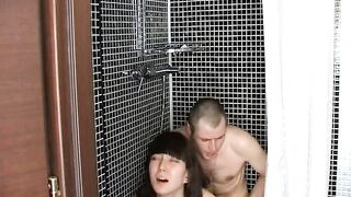 Voracious brunette doll adores oral games