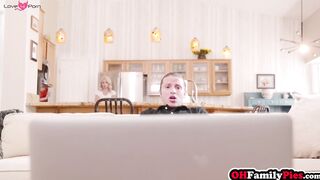 Lucky guy fucks stepsis and stepmom