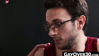 GayOver30.com - Handsome stepdad Scott Hardy in a raw taboo anal encounter with his s