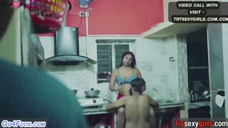 Big Boobs Jhuma Aunty Ki Chudai Kari Padosi Ladke Ne Kitchen mein