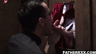 FatherXXX.com - Altar blowjob confessions after church
