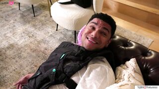 Shemale makes it up to husband with anal