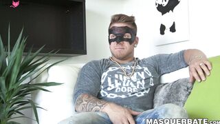 Hard muscled hunk Mam Steel given seductive handjobs before solo