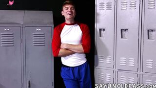 Oliver Carter allows cocky Caden Dior to fuck him in the locker room