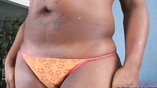 Lovely Hershey with big tits fires up a meat