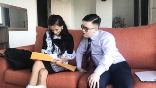 student innocent fucks with a classmate into anal