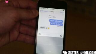 SisterLikesMe.com - Taylor May squirts all over her stepbro's big dick