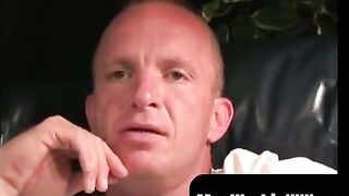 MenWorkinXXX.com - Mature gay dude jerks off and shoots his load onto a plate