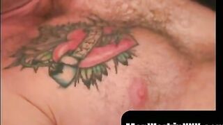 MenWorkinXXX.com - Mature gay dude jerks off and shoots his load onto a plate