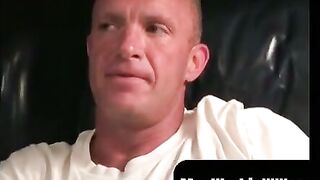 MenWorkinXXX.com - Mature gay dude jerks off and shoots his load onto a plate