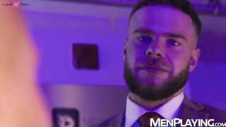 Marcus McNeill earns his bonus by roughly breeding CEO Mateo Tomas