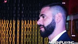 Hung top Apolo Adri raw breeds and eats Excelsiors hairy asshole