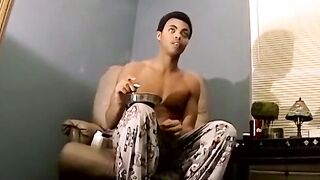JoeSchmoeXXX.com - Straight deviant shows off BBC before getting blowjob