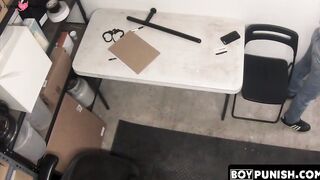 BoyPunish.com - Twink shoplifter's raw, intense ride on an officer's thick cock to es