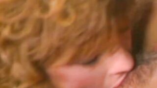 Vintage blonde lesbian Fallon eats her lovers juicy pussy
