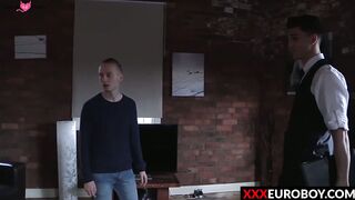Twink Luke Tyler buries his cock and tongue into Corey Conor