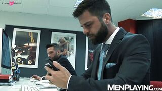 Office coworkers Hector de Silva and Sebastian Reiss raw breed