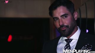 Businessman Lazzarato seduces stripper Diego Spicy to breed him