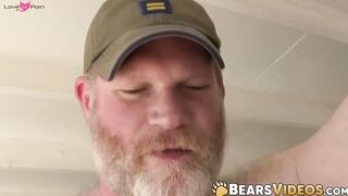 Alex Payne works on Rock Ramseys tatted dick to clean his hole