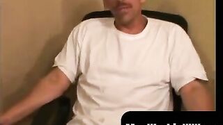 MenWorkinXXX.com - Tattooed mature dude sucks dick and masturbates to orgasm