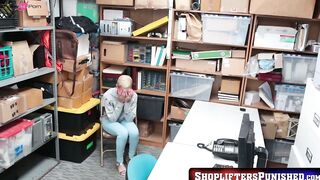 ShopliftersPunished.com - Black teen with short hair pounded missionary by horny cop