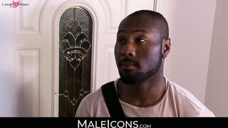 MaleIcons.com - Ebony stud Noah Donovan's wild ride with boyfriend Roman Todd