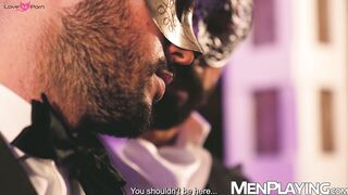 Maskes studs Mael Hunter and Mathieu De Lyon groan while breeding raw