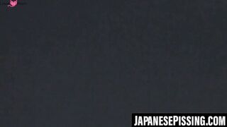 Japanese cuties enjoy outdoor adventures while peeing