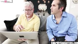 SwapMyDaughters.com - Liz Jordan and Charly Summers' fit figures hook mature guys
